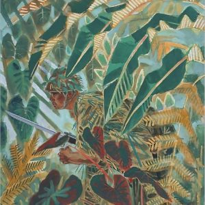 福田豊四郎《叢林兵》1943年 秋田県立近代美術館所蔵